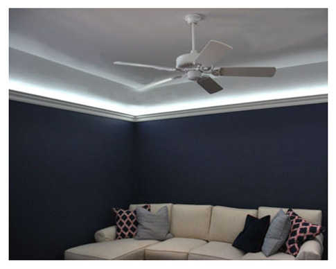 What wattage LED strips for indirect crown molding lighting