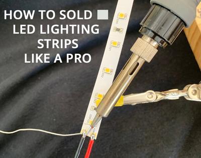 Solder LED lighyting strips